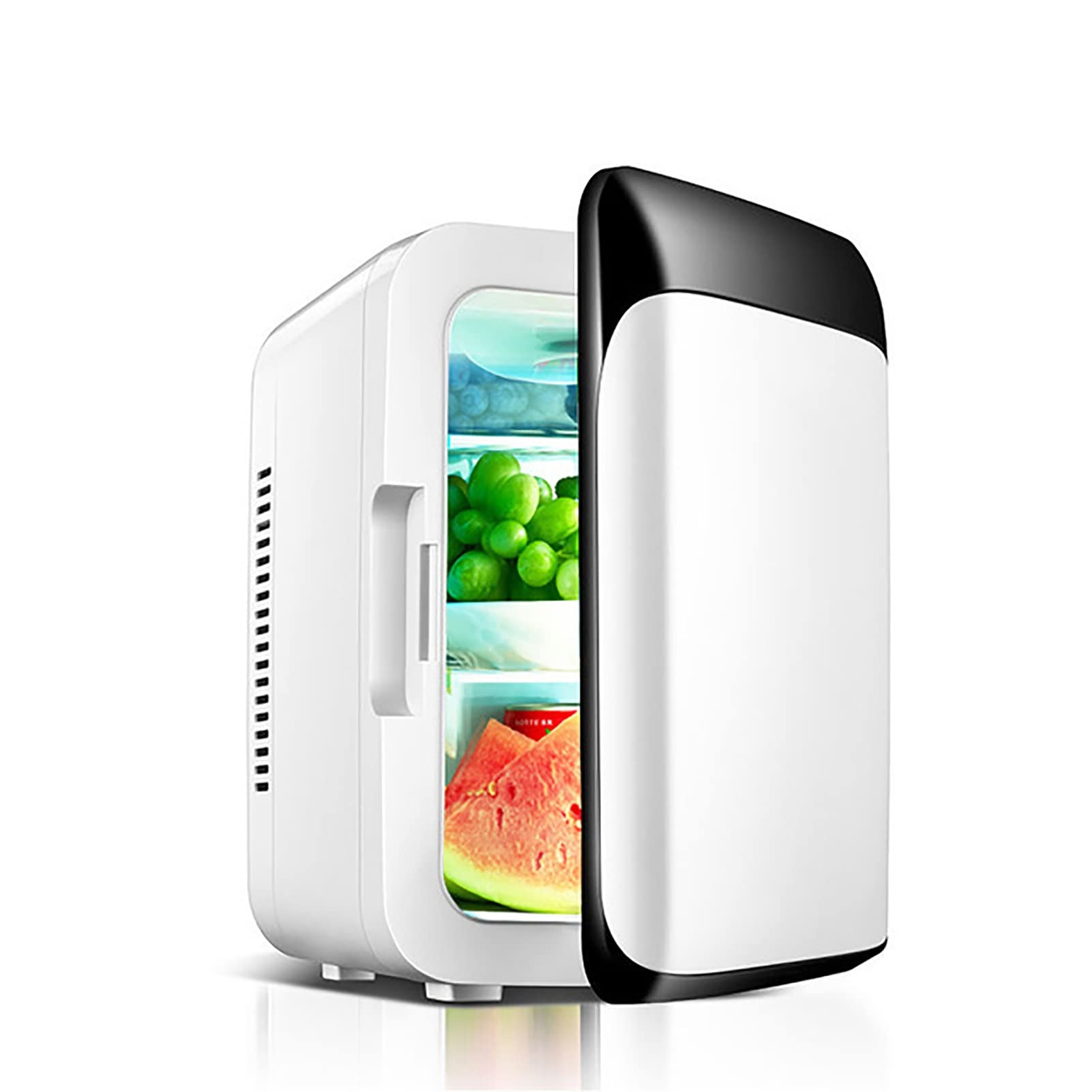 10L Mini Frigo Frigorifero Portatile Riscaldatore per Alimenti E Bevande Congelatore Scatola da Viaggio Mini Casa Campeggio Frigo Alimentazione AC + DC per La Casa Auto Campeggio Viaggi