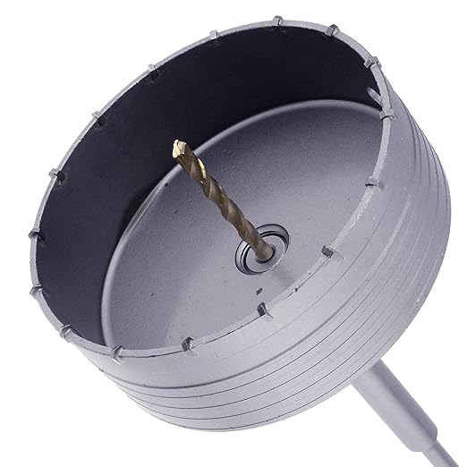 160mm / 6.3 inch Concrete Hole Saw with 220mm (8.66 inch) SDS Plus