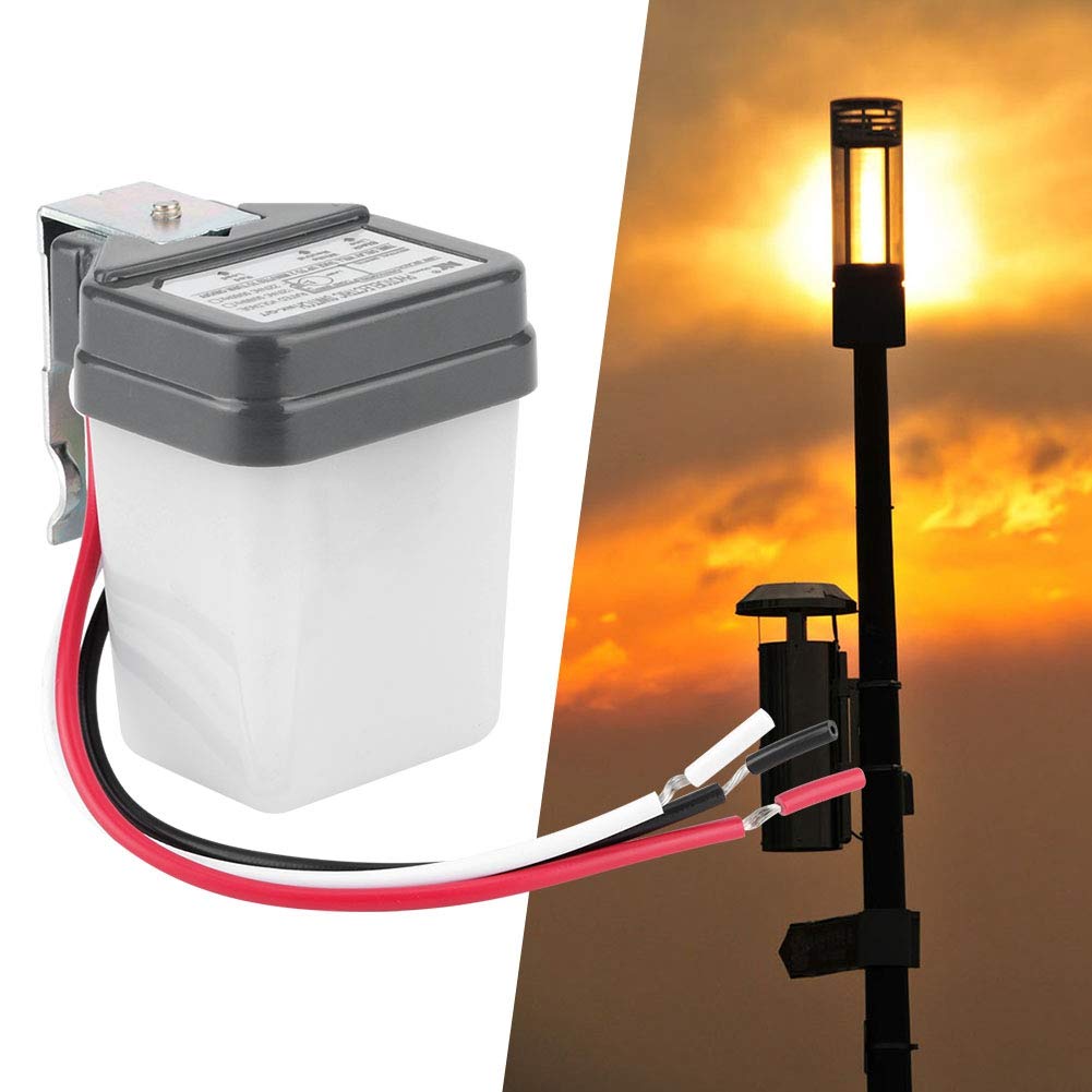 Adium PC Material Street Lamp Light Switch, Light Switch, Anti-Interference Light Accessories NK-Q/T for Courtyard Lighting Automatic Lighting Street Lighting