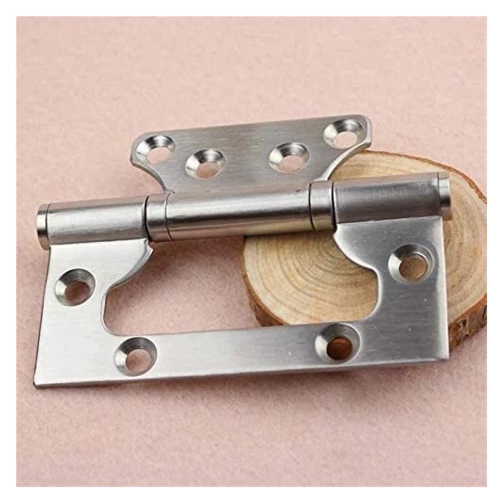 Cerniere per Porte, Cerniera per Porte da 4 Pollici Resistente Cuscinetto per Slot Libero in Acciaio Inossidabile Cerniera per Porta Secondaria Muta Ispessita per Interni
