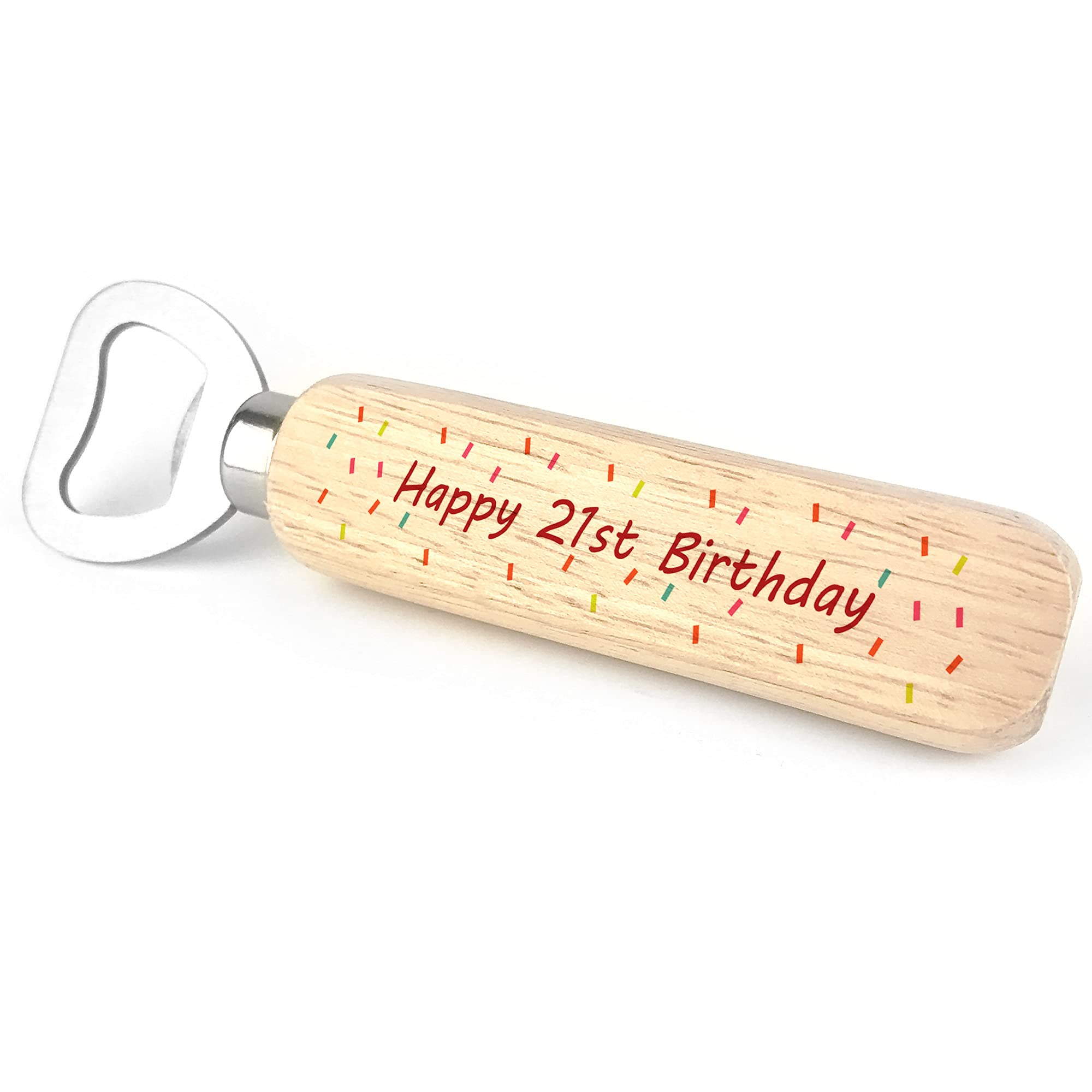 Personalised Confetti Bottle Opener Birthday Gift for Mum Dad Grandad