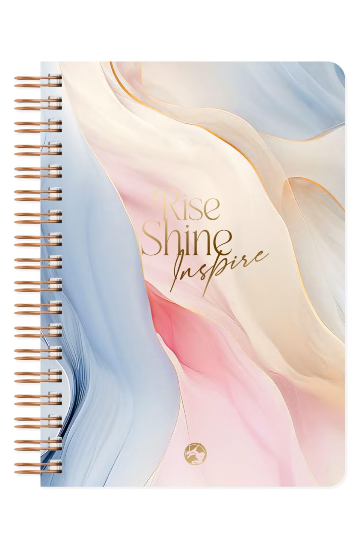 Le Color Marble Spiralli Defter Çizgili Rise 17x24 cm