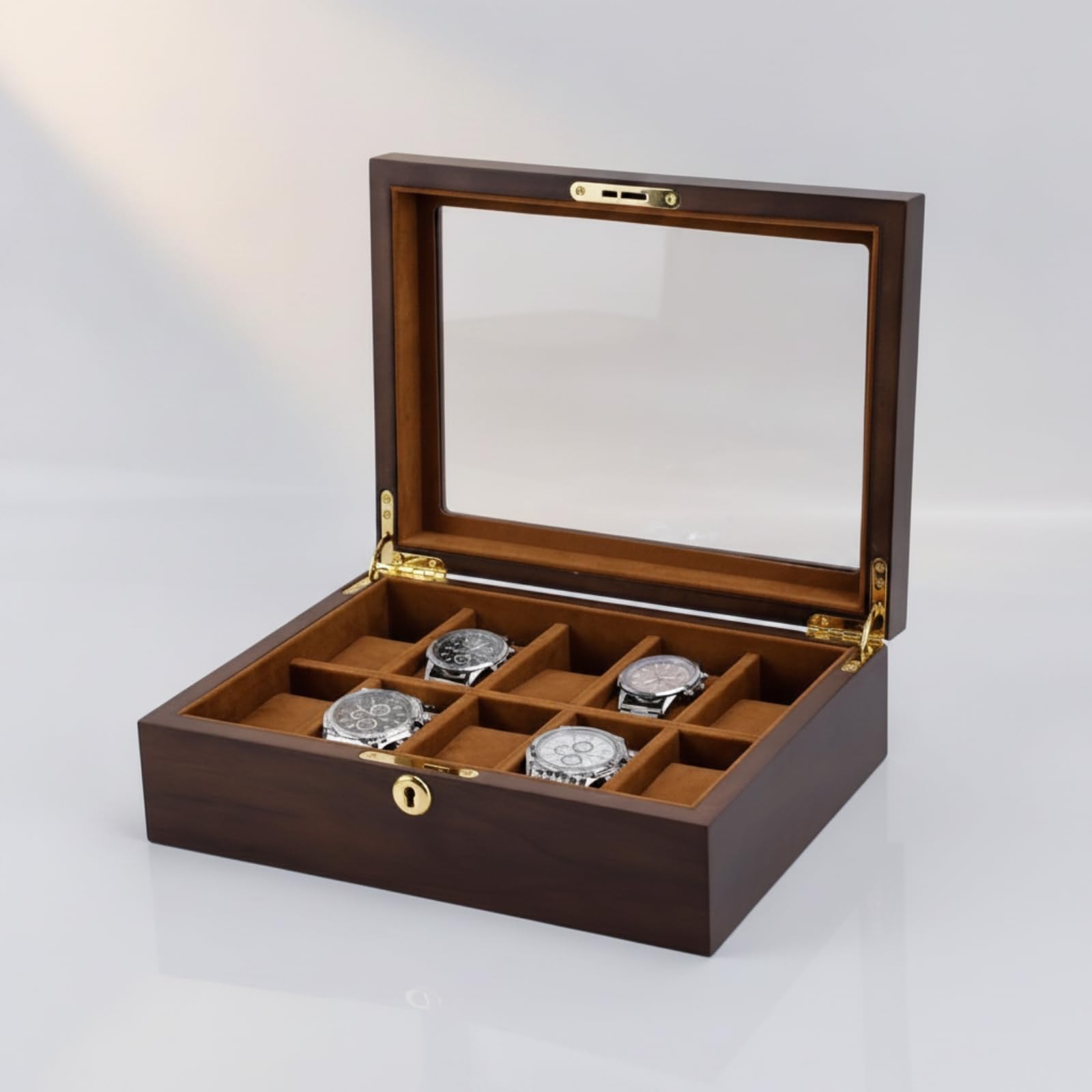 Estuche para Relojes Protector, 28,5 × 21,5 × 9 Cm 10 Relojes