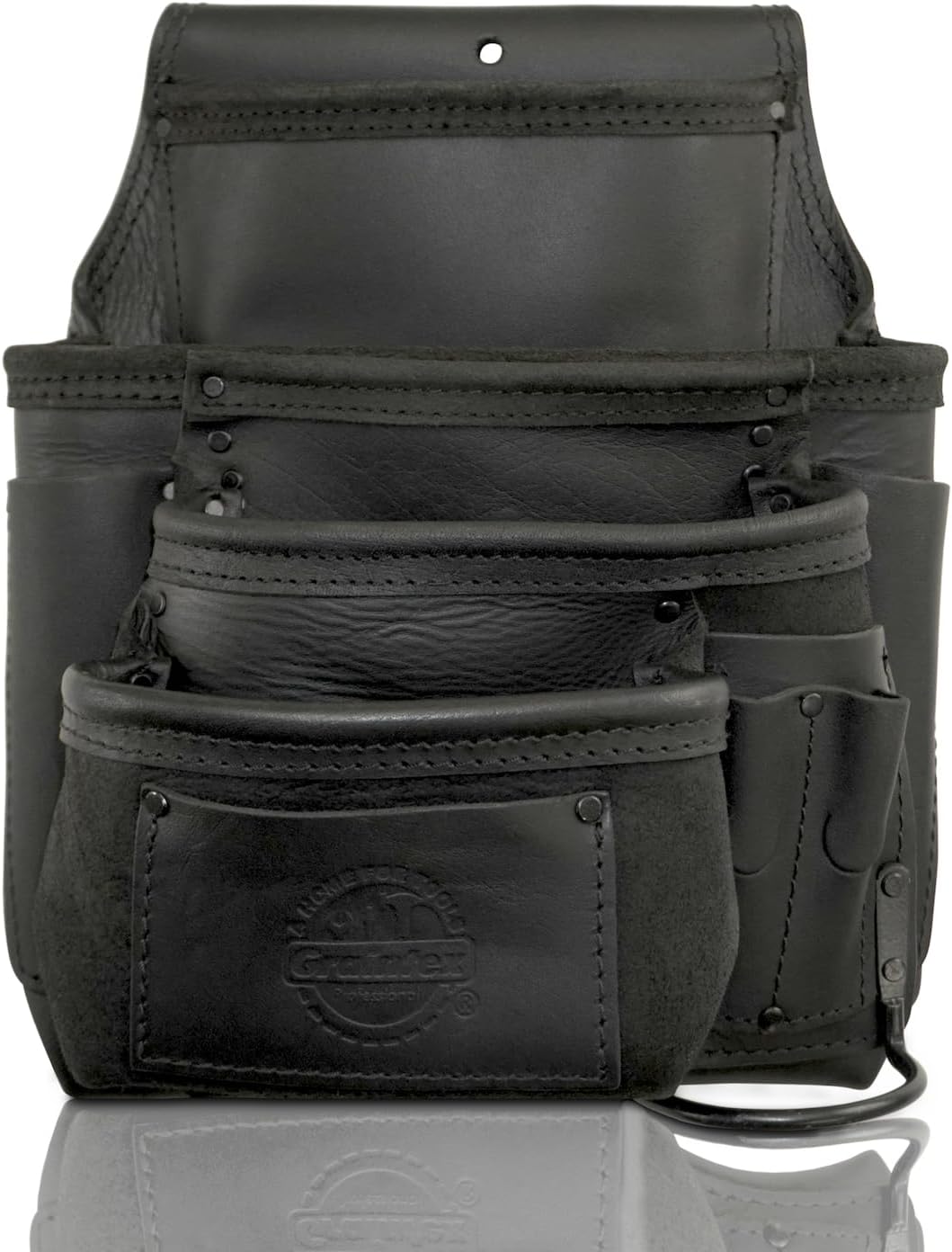 Graintex Ambassador Series 10 Pocket Framers Professional Nail & Tool Pouch Durable and Versatile Genuine Top Grain Leather for Framers, Constructors, Handyman