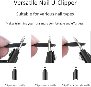 2-Pack Professional Acrylic Nail Clippers Durable Stainless Steel, Titanium-Coated for Manicure & Pedicure, Versatile for All Nail Types, Ideal Gift for Nail Art Enthusiasts (Black & Silver)