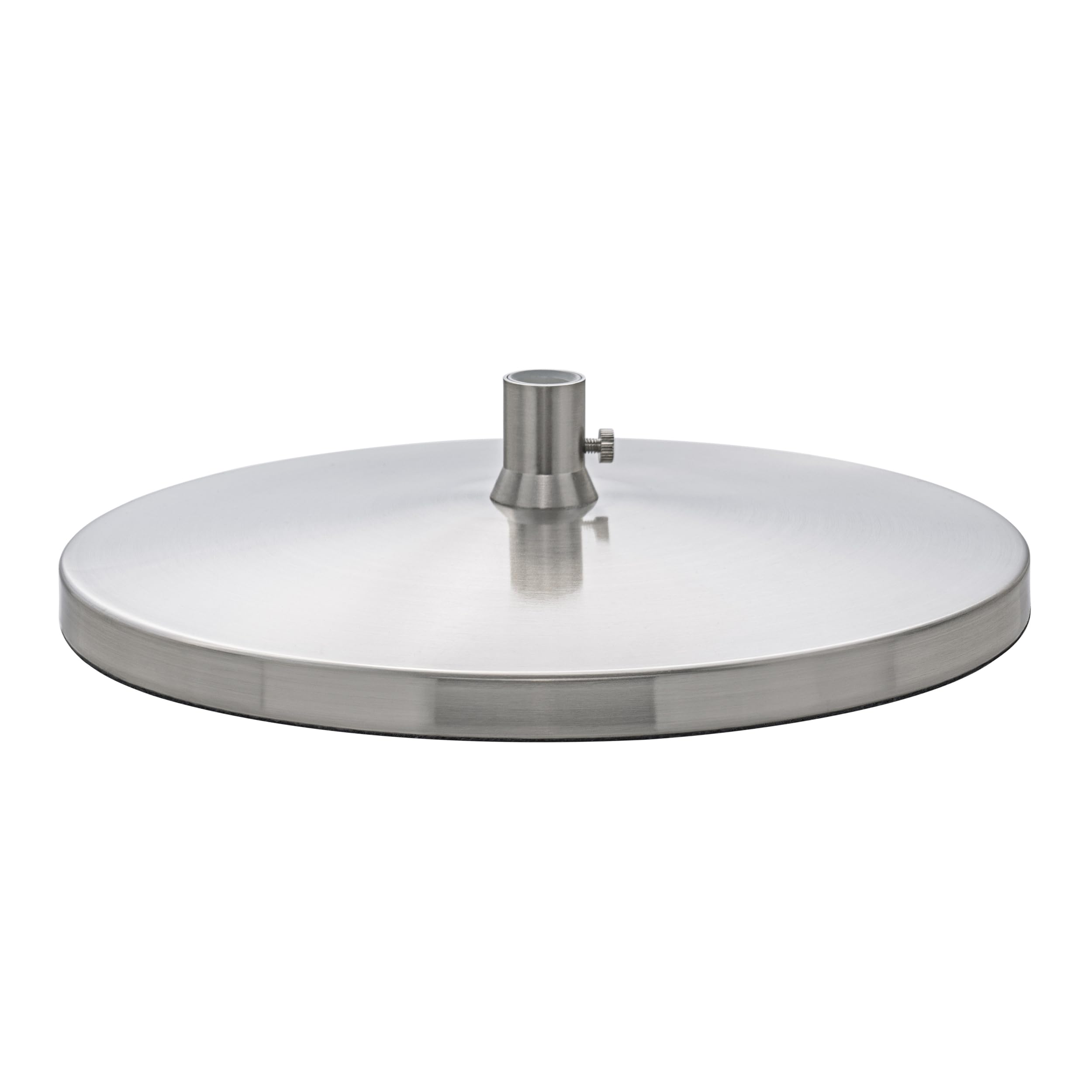 - Desk Lamp Base for Slimline Models – Non-Slip Freestanding Stand - Compatible with D35108, D35107, D35106 – Brushed Steel Finish