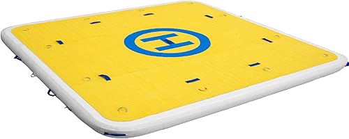 Miniatura 9 de VEVOR Plataforma flotante de muelle inflable, 8 x 6 pies, capacidad para 3-4 personas, 6 pulgadas de grosor, muelle de natación con bomba de mano,