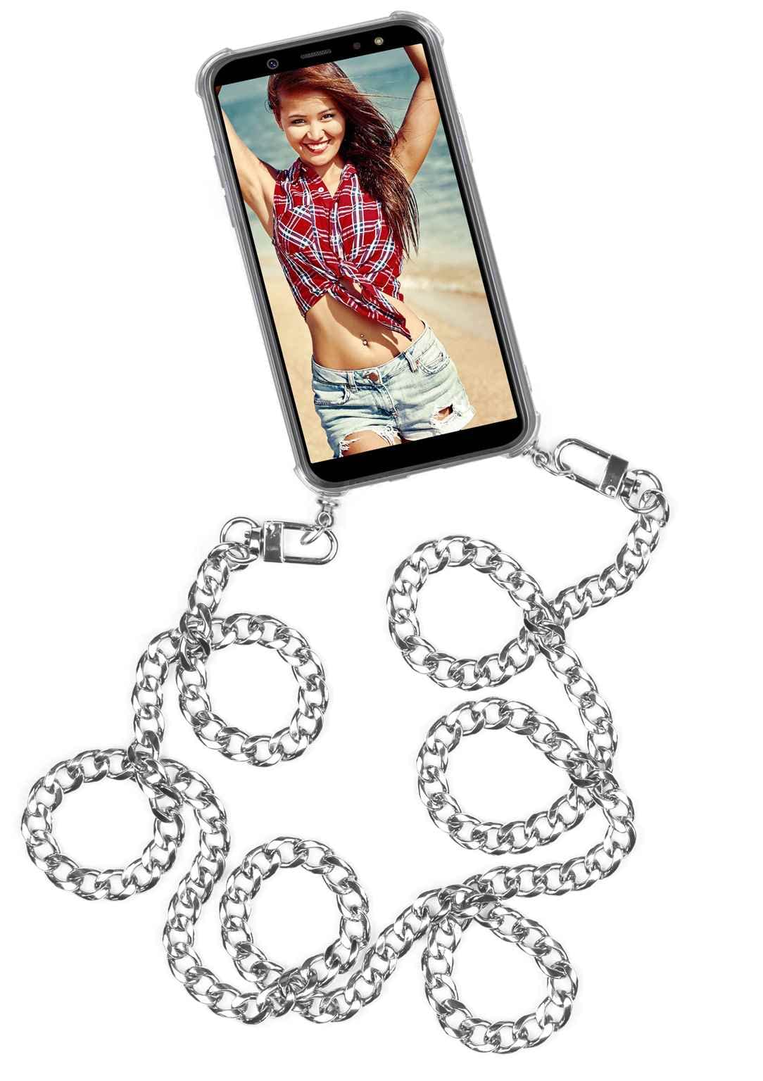 Blausky 1 X Collier Court Universel Pour Téléphone Portable 28 Cm En Acrylique Avec Mousqueton Pour Téléphone Portable, Porte-clés Pour Téléphone Portable, Sac à Main, Pour Téléphone Portable, Couleur