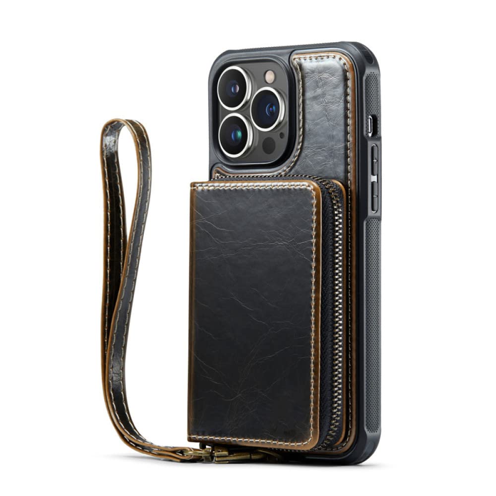 Housse fermeture éclair pour iPhone 14 Pro Max avec rangement café - 6