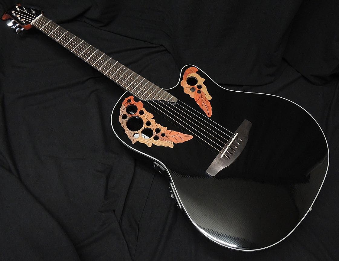 Amazon | OVATION CE44-5-G BLK Celebrity Elite Mid Depth Black 