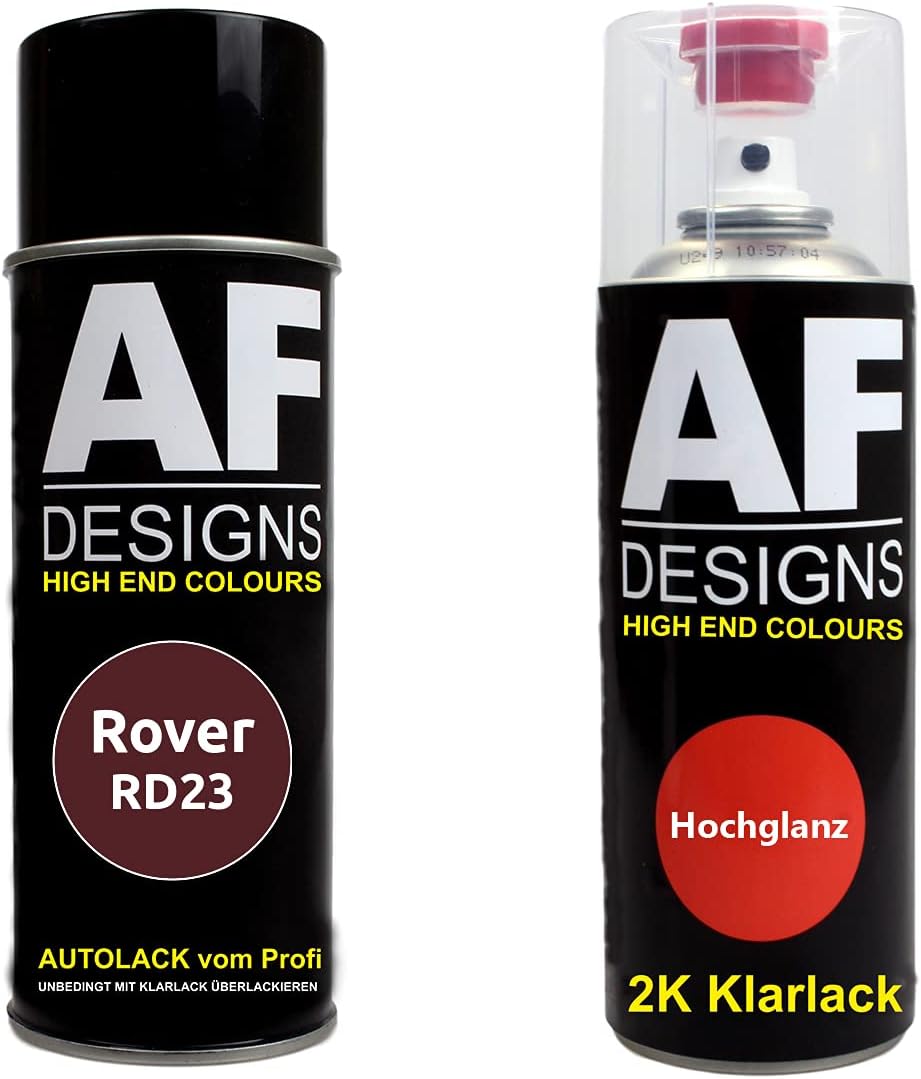 Car Paint Spray Can Set for Rover RD23 Maroon B 2K Clear Varnish Base Coat Spray Nozzle Spray Cans 2x400ml