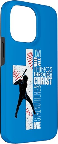 Miniatura 3 de iPhone 14 Pro Max - Funda para teléfono con texto en inglés "Cross Biblia", regalos de béisbol cristiano
