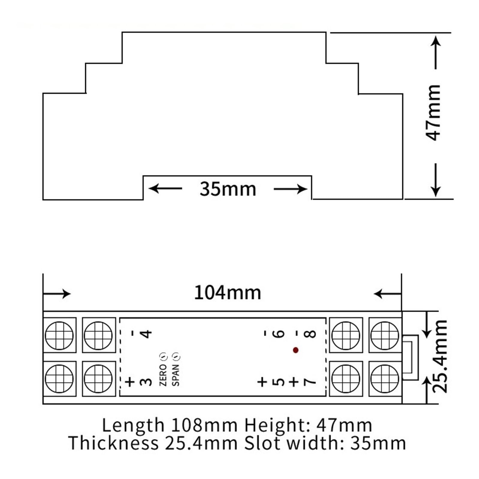 Convertisseur DC24V 0-10V vers 4-20mA DC galvanique 0-5V Courant Tension(-5 to 5V Input,Output 0-75MV)