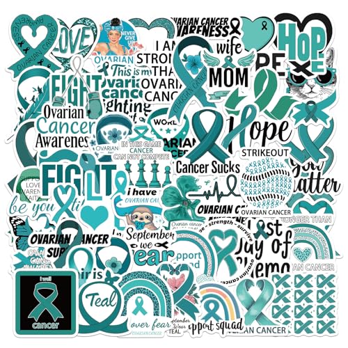 50 Feuilles Sarcettes Inspirational Quotes Autocollant Cancers Ovariens Awareness Decal