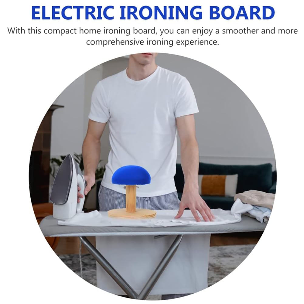Mini Banco De Planchado Redondo, Banco De Plancha De Madera Compacta con Bordes Elásticos Y Diseño No Deslizante para La Nave De Costura De Acolchado para El Hogar Planchado