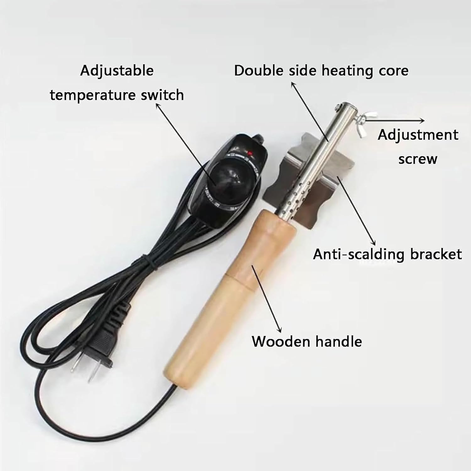 Artificial Fabric Flower Making Tool, Electric Fabric Flower Ironing Machine, Adjustable Temperature, with 18 Ironing Heads, for Petal Modeling Tools Set