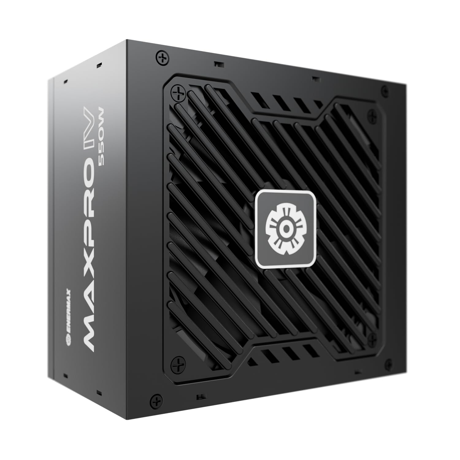 ENERMAX MAXPRO IV 550 Watt, alimentatore non modulare ATX Gaming PC, cavo singolo Mesh Leeve, 80 Plus, ventola silenziosa da 120 mm, condensatore con circuito di protezione a 5 livelli, EMP550 W
