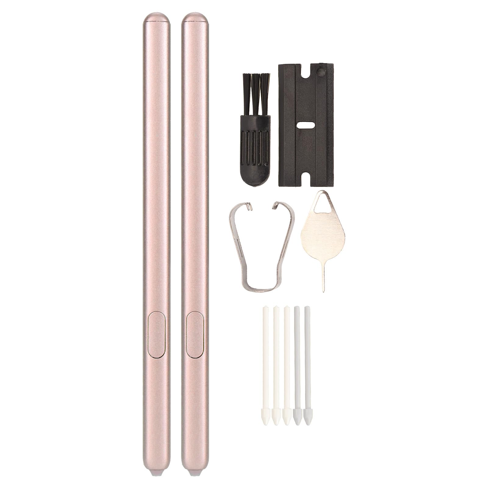 Matita Stilo, Lunga Durata 2 Pezzi Penna Stilo Risposta Rapida Leggera con 5 Punte per Tab S6 SM‑T860 SM‑T865 (Rosa Rossa)