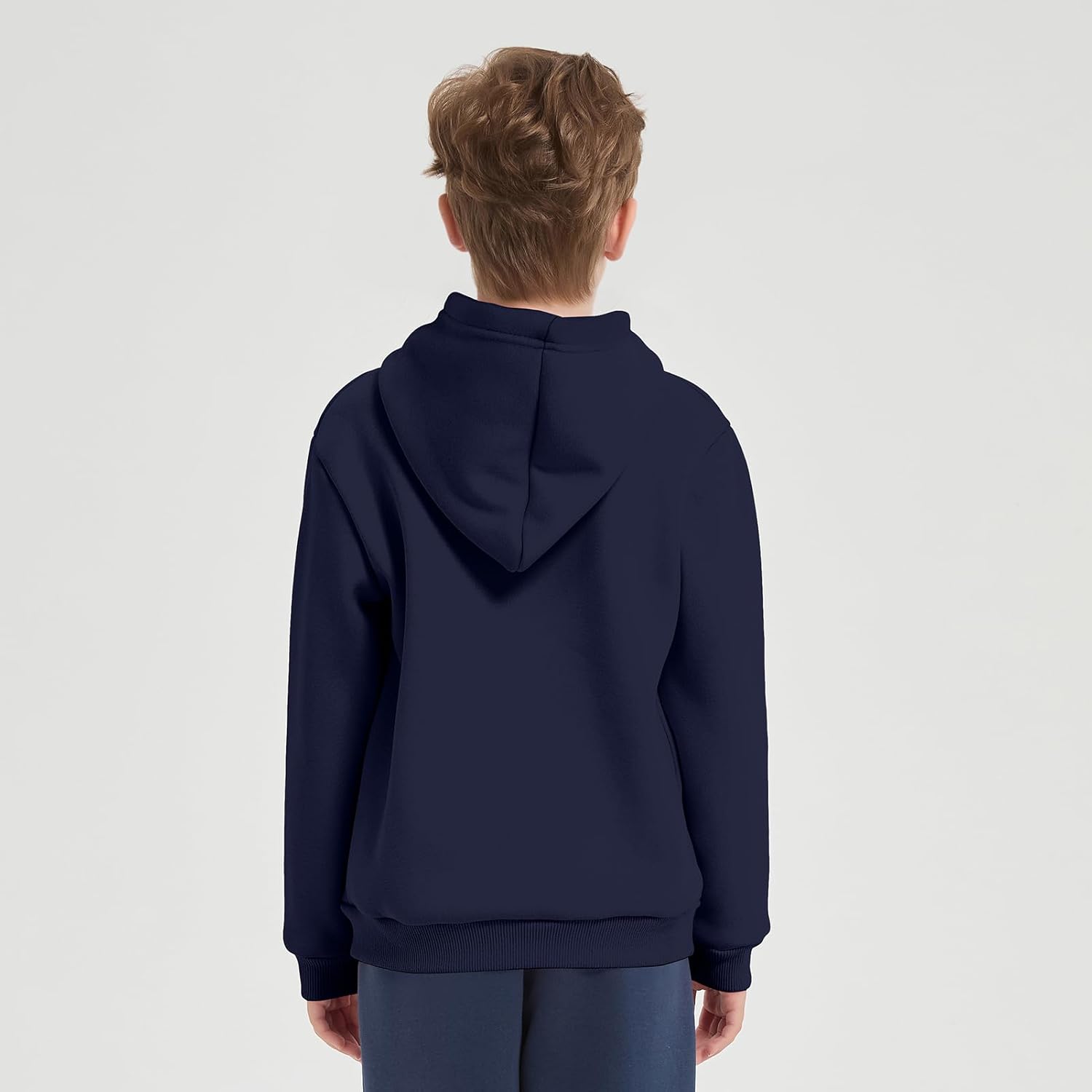 2-Pack Kids Fleece Hoodie Toddler Pullover Hooded Sweatshirt Long Sleeve Warm Hoodie with for Boys and Girls - Image 6