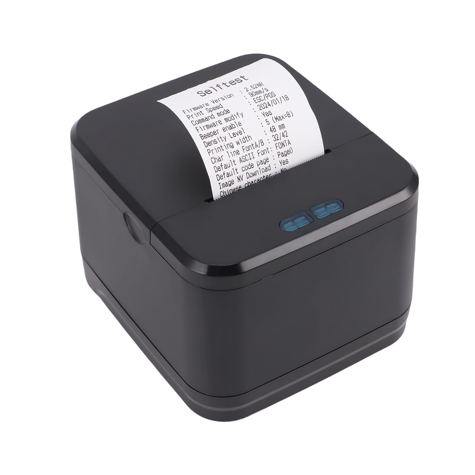 Impresora Térmica de Recibos Portátil de 58MM, Interfaz LAN USB para Supermercado, Tienda Minorista, Cocina (Enchufe europeo)