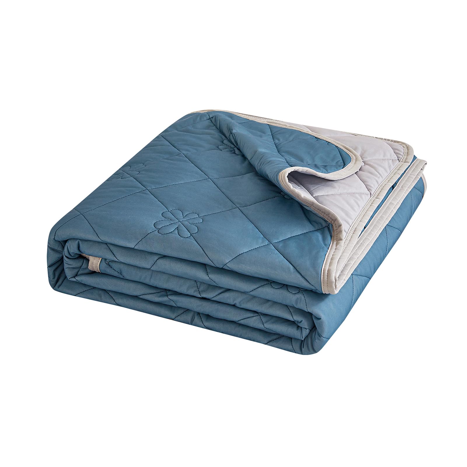 Couette fraîche été bleue 150x200 pour un sommeil serein en canicule