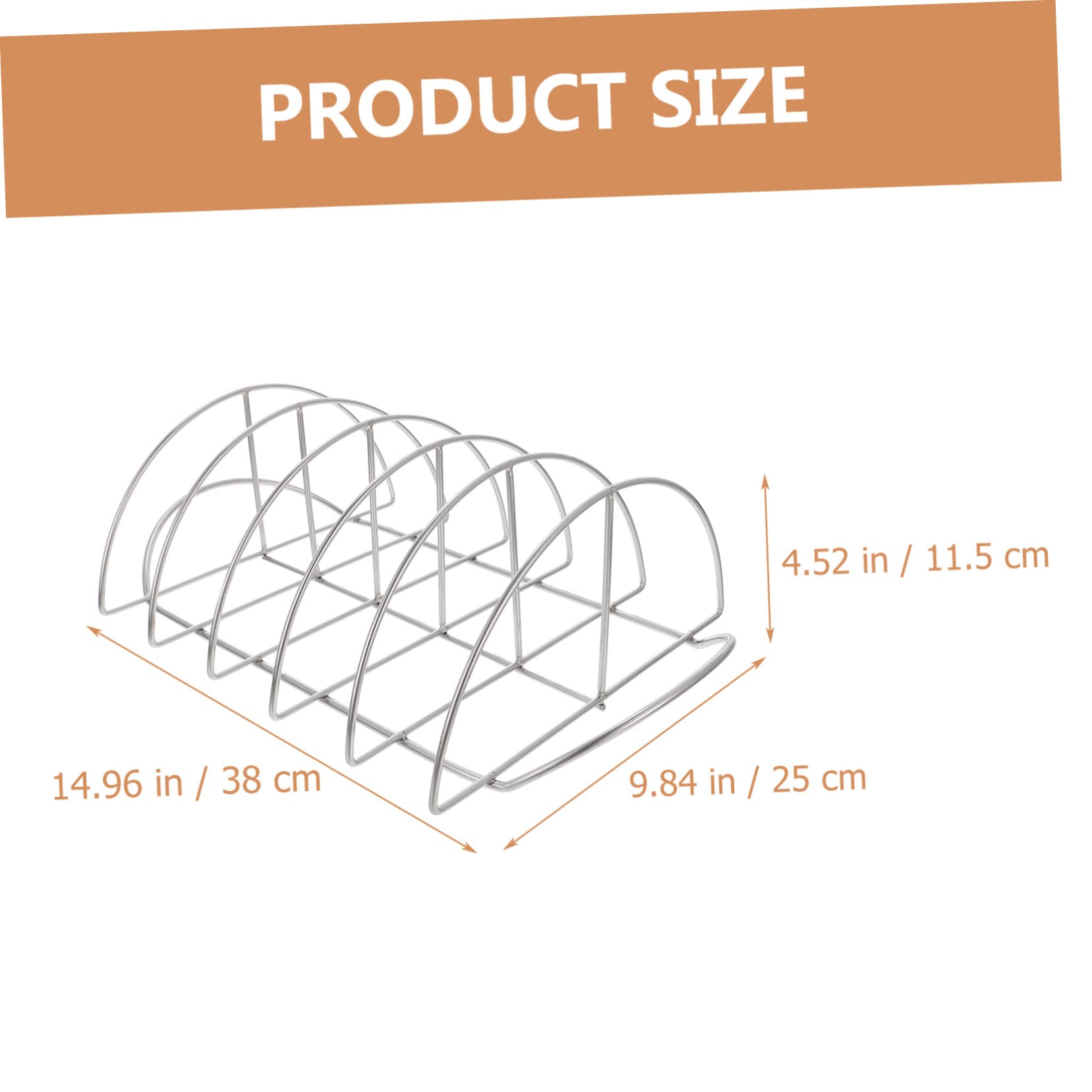Sosoport Supporto per Costine in Acciaio Inox, Griglia Multifunzione per Barbecue, Resistente all’Usura, Leggera, per Picnic e Cottura alla Brace