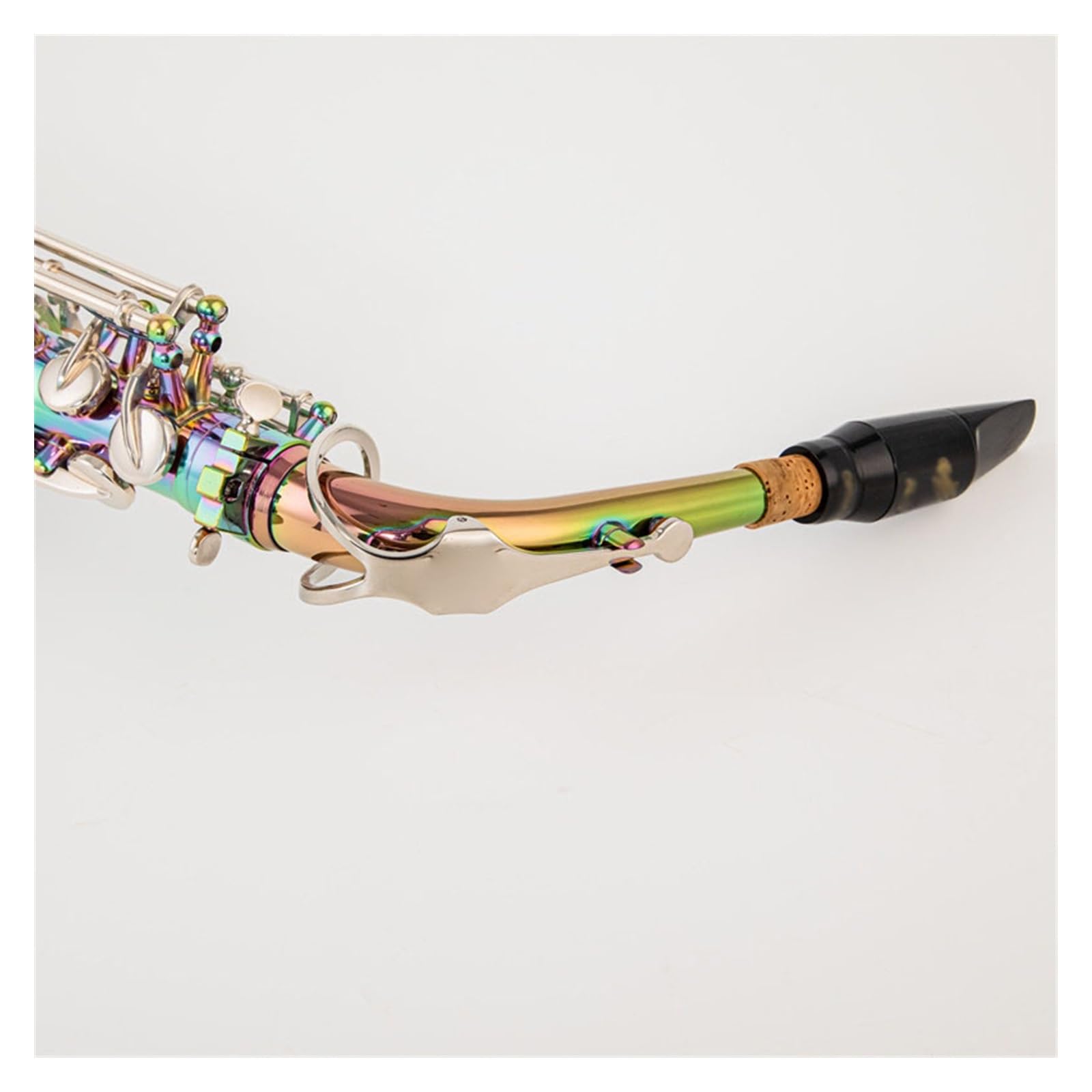 professionnel Saxophone Haut Alto Mib Tune Saxophone Laiton Éblouissant Couleur Laque Instrument De Musique Mi Bémol Sax Avec Accessoires De Cas