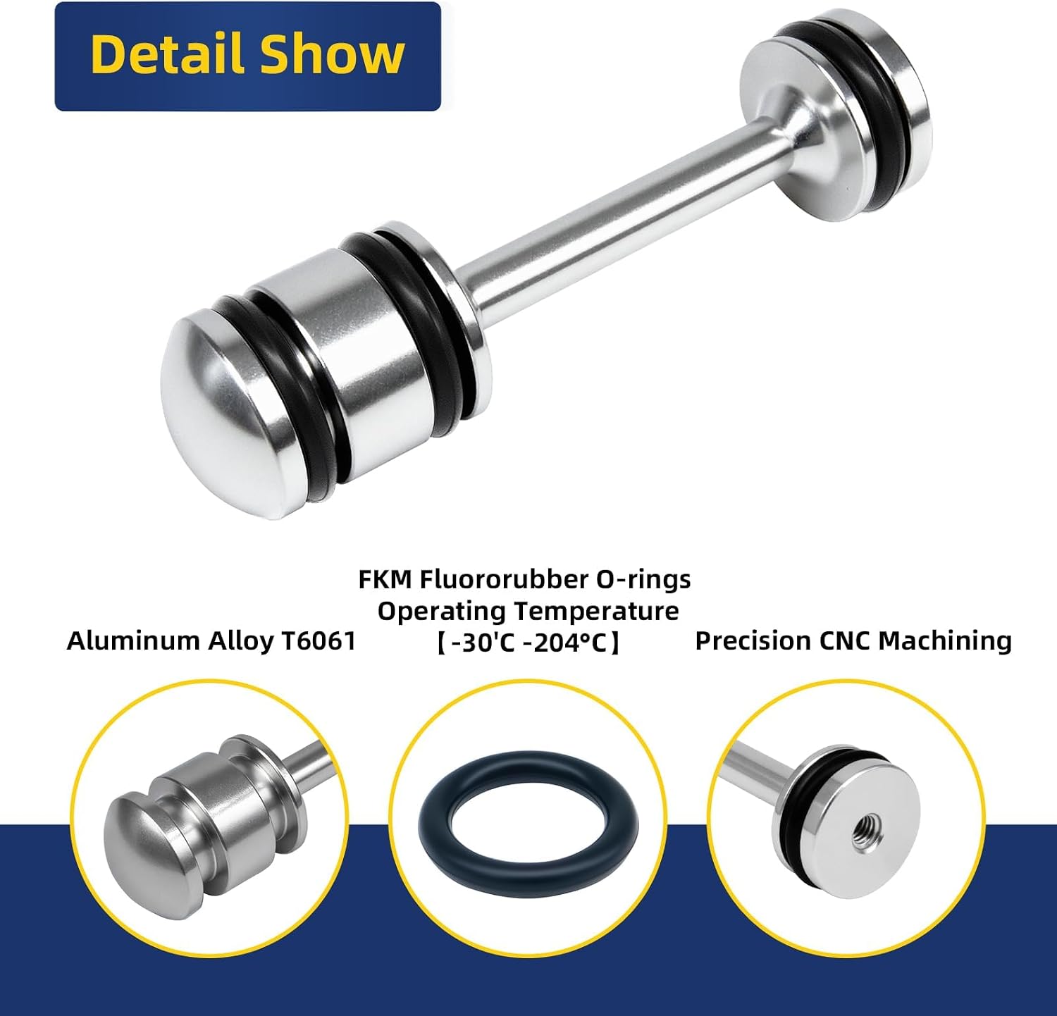 12573460 LS Billet Rear Galley Plug Barbell Oil Diverter | General Motors GM, 4.8L 5.3L 6.0L 6.2L, LS1 LS2 LS3, LQ4 LQ9