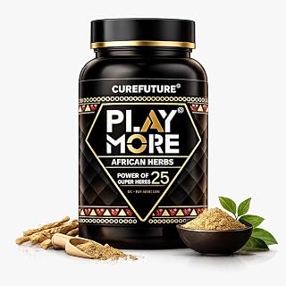 Play More Powerful African Herbs Powder for Men – 150g | 25Natural Herbs Energy & Overall Wellbeing