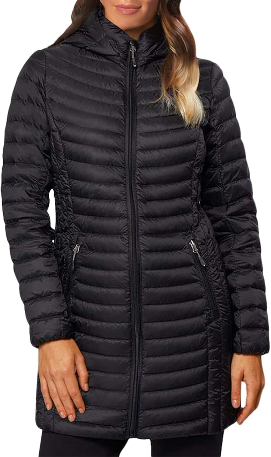 32 DEGREES WOMEN'S ULTRALIGHT PACKABLE DOWN 3/4 LONG