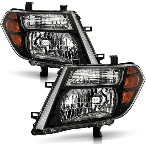 ACANII - For Black 2008-2012 Nissan Pathfinder Headlights Headlamps Aftermarket 08-12 Driver + Passenger Side