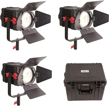 Came-TV Boltzen 150W Fresnel Focusable LED Daylight 3-Light Kit