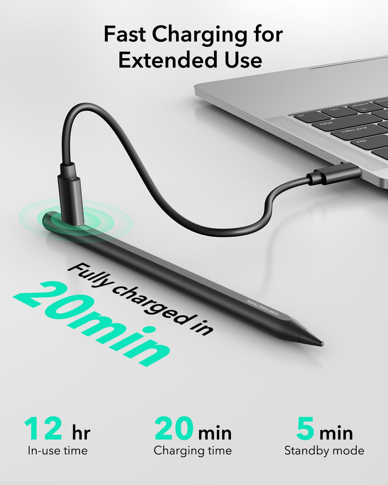 ESR Geo Digital iPad Pencil for iPad 2018-2026, Find My, Easy Shortcuts — Amazon image 5