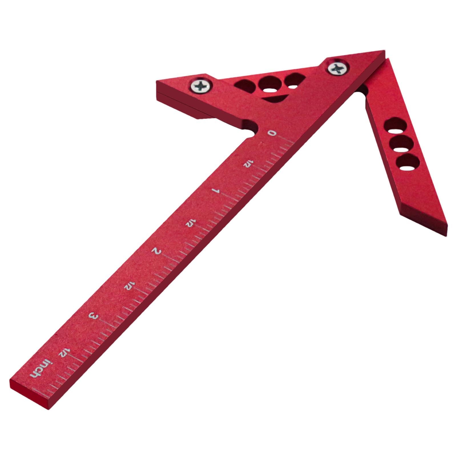 1 set meerhoekige meetliniaal hoekmeter sjabloon gereedschap met metalen schroefdraden voor bouwers 1 set meerhoekige meetliniaal hoekmeter sjabloon gereedschap met metalen schroefdraden voor bouwers