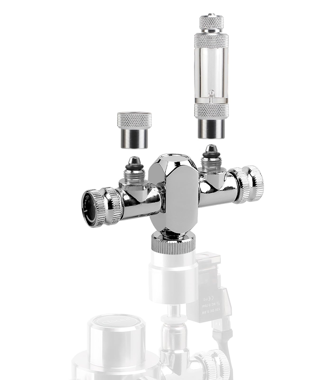 Répartiteur de CO2 pour aquarium - Valve de régulation 2 voies dédiée au générateur de CO2