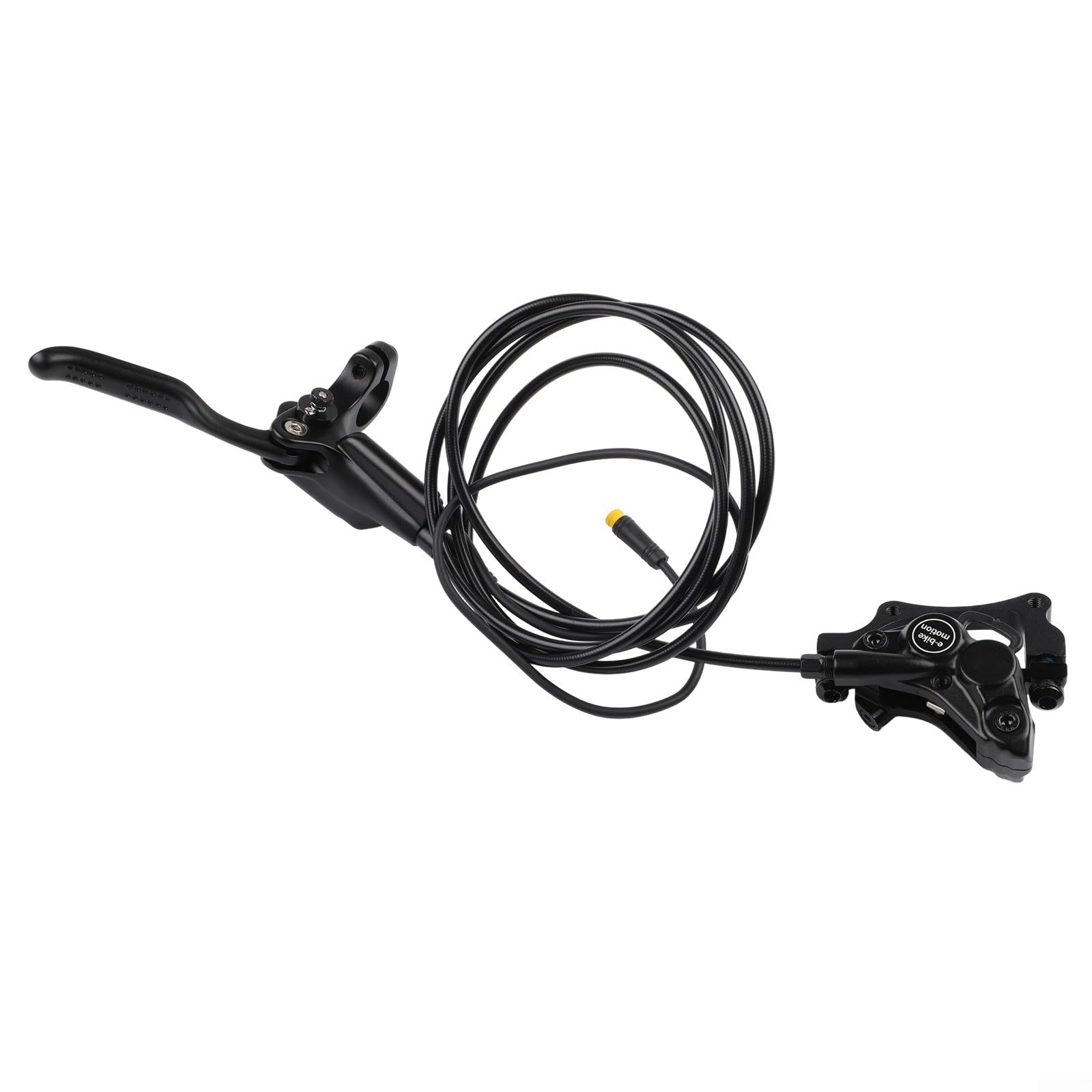 Juego de frenos de disco hidráulicos delanteros duales con botón de aparcamiento, juego de frenos de bicicleta de aluminio para bicicleta eléctrica MTB, incluye adaptadores de 180 mm y cable de