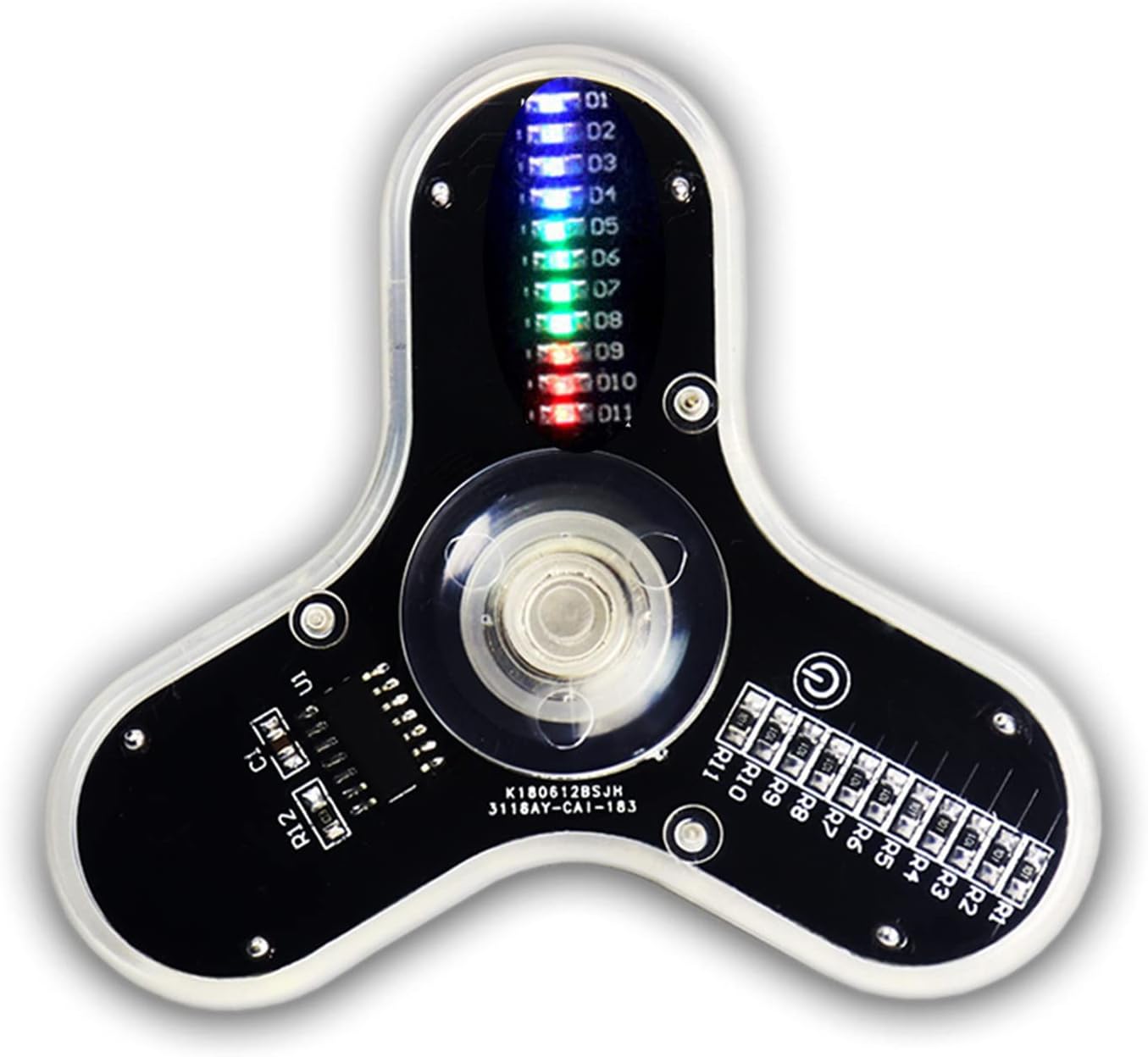 Soldering Practice Kit - Electronics DIY Kit with 3 Leaves LED Rotating Gyroscope