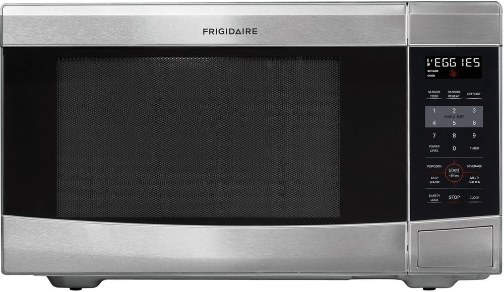 Frigidaire FFCE1638LS 1100-watt Countertop Microwave, 1.6 Cubic Feet, Stainless Steel
