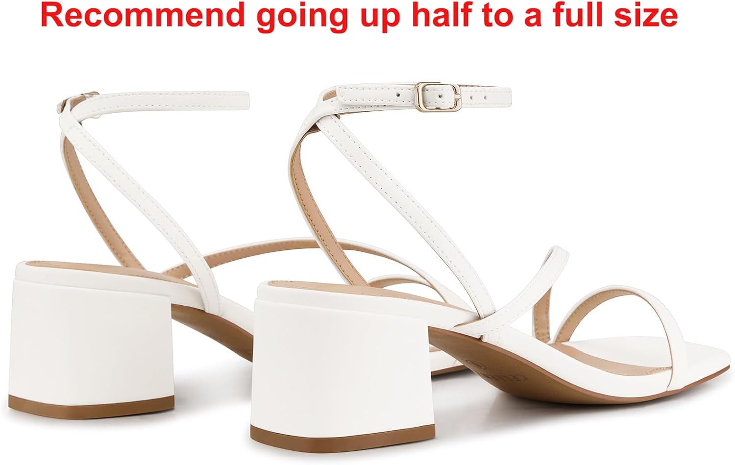 CELLENZ Women Strappy Low Heels: 2.15 Inch Block Heeled Sandals,Comfortable Dressy Sexy Party Casual Sandal Black White Nude Brown Gold Silver Summer Heels