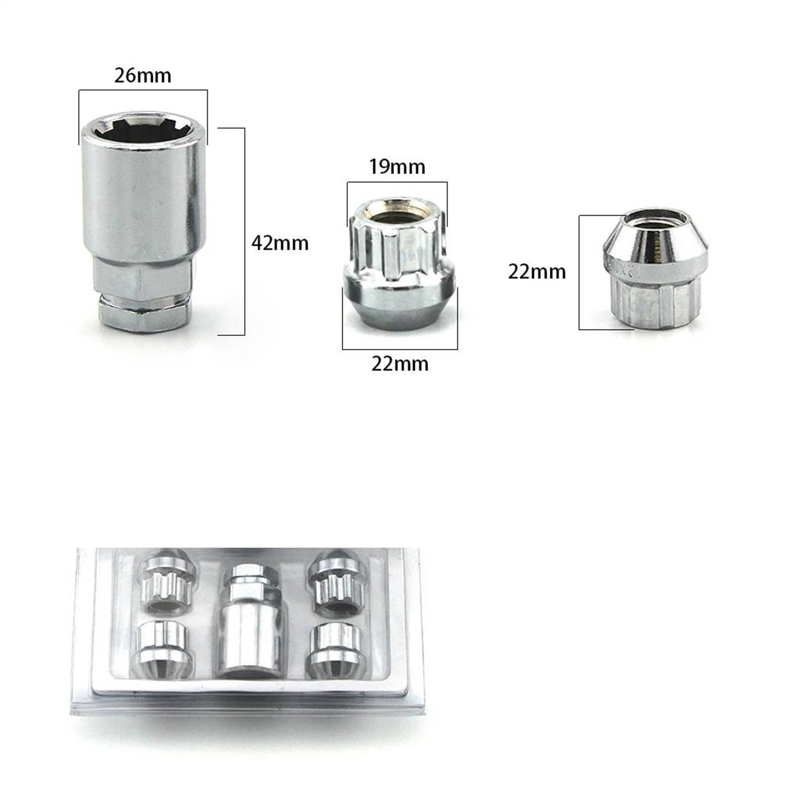 Metal Lug Nuts ALLOY WHEEL NUT FOR MAZDA RX-7 RX-8 (M12x1.5) 21MM HEX ...