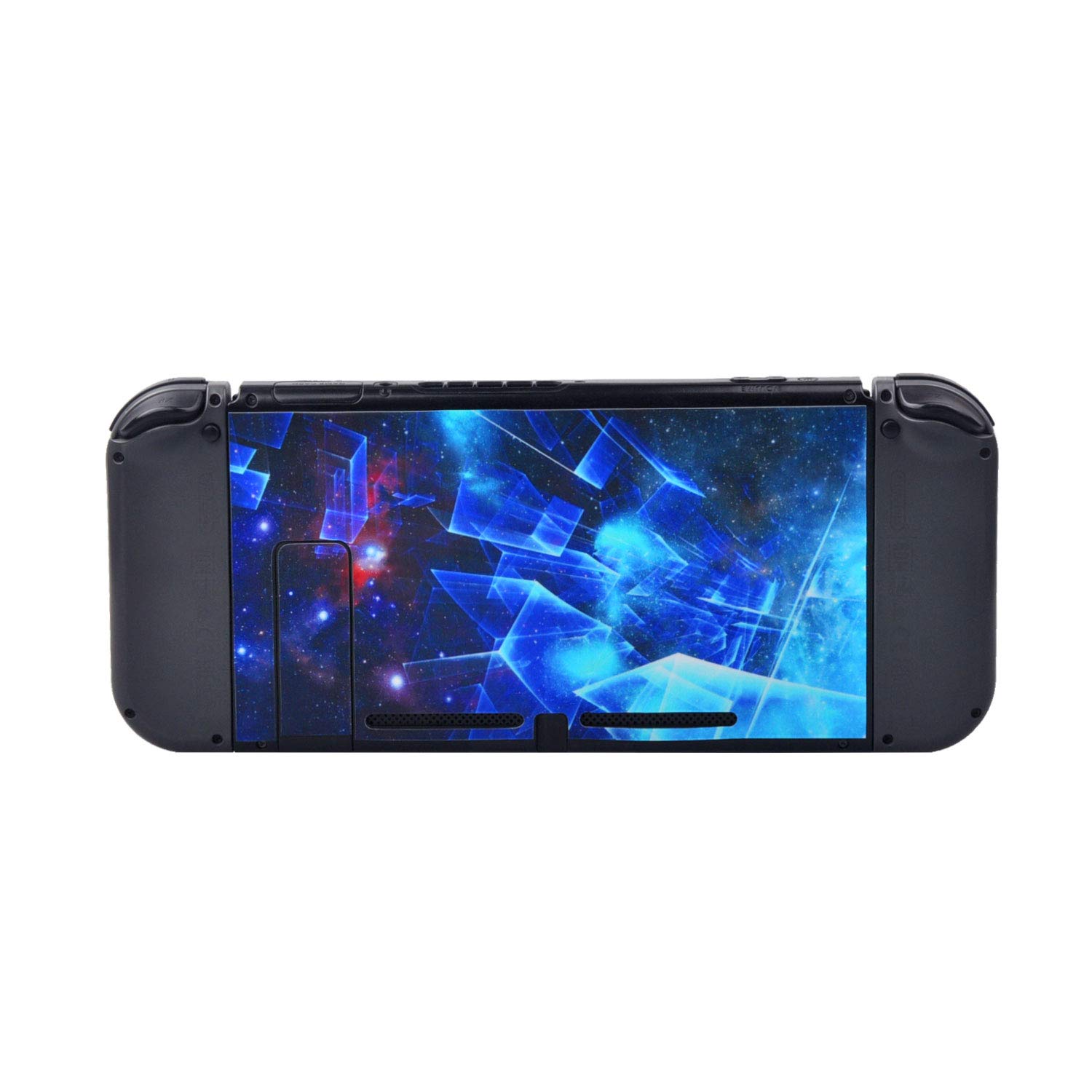 eXtremeRate Multidimensional Galaxy Print Decals Stickers Full Set Faceplate Skins +2Pcs Screen Protector for Nintendo Switch/for NS Console & joy con Controller & Dock Protection Kit — view 8