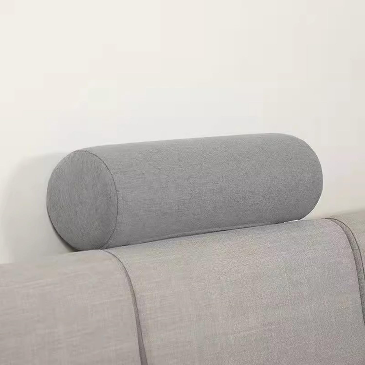 Cuscino rotondo cilindrico per letto, cuscino per bracciolo del divano, cuscino cilindrico per divano e letto, per supporto collo/lombare (15 x 180 cm, blu navy)
