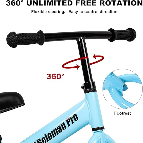 Miniatura 4 de Bicicleta de equilibrio para niños de 2 años, bicicleta para niños y niñas de 2 a 5 años, aprendizaje temprano, interactiva, sin pedales, bicicletas