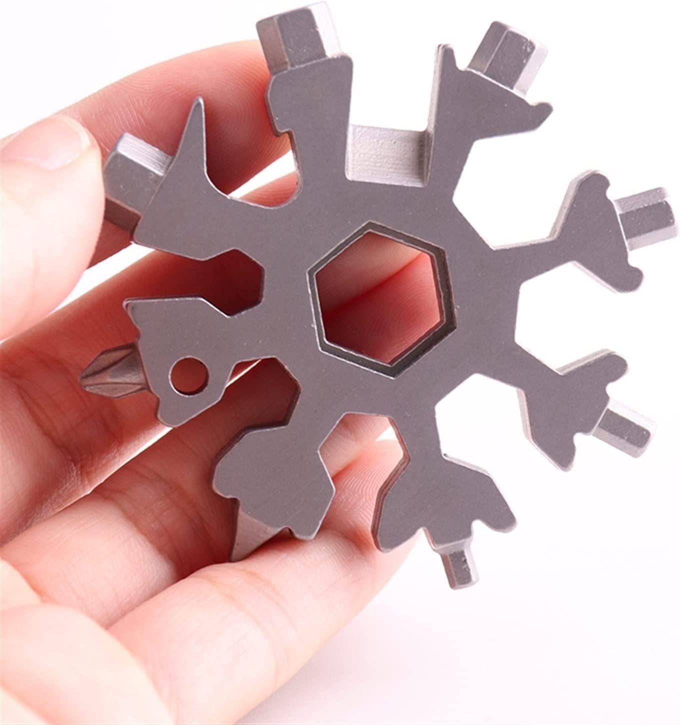 Narzędzie wielofunkcyjne Snowflake, Incredible Tool 18 w 1 Narzędzie wielofunkcyjne Snowflake Narzędzie wielofunkcyjne 18 w 1 Narzędzie wielofunkcyjne Snowflake Kompaktowy, wielofunkcyjny śrubokręt Ga