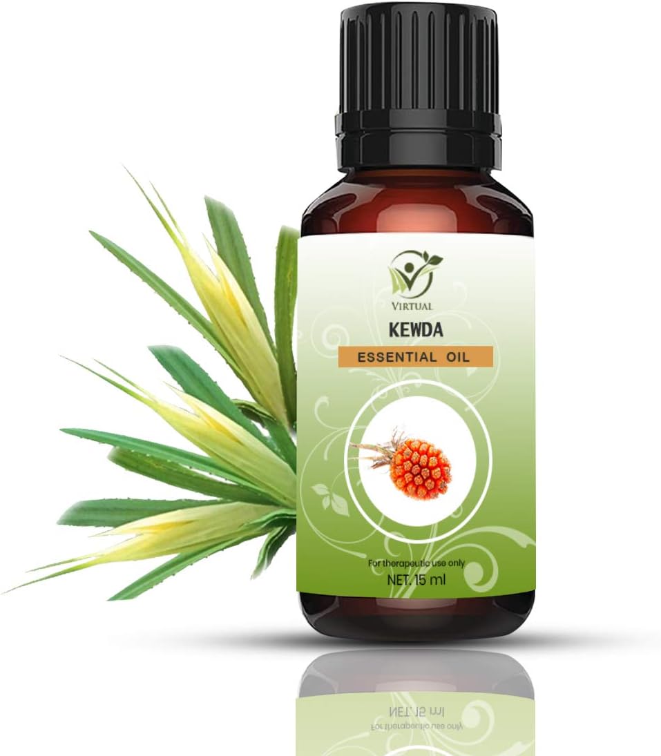 VIRTUAL 100% Pure, Natural & Undiluted Kewda Essential oil For Hair & Skin (250 ML)