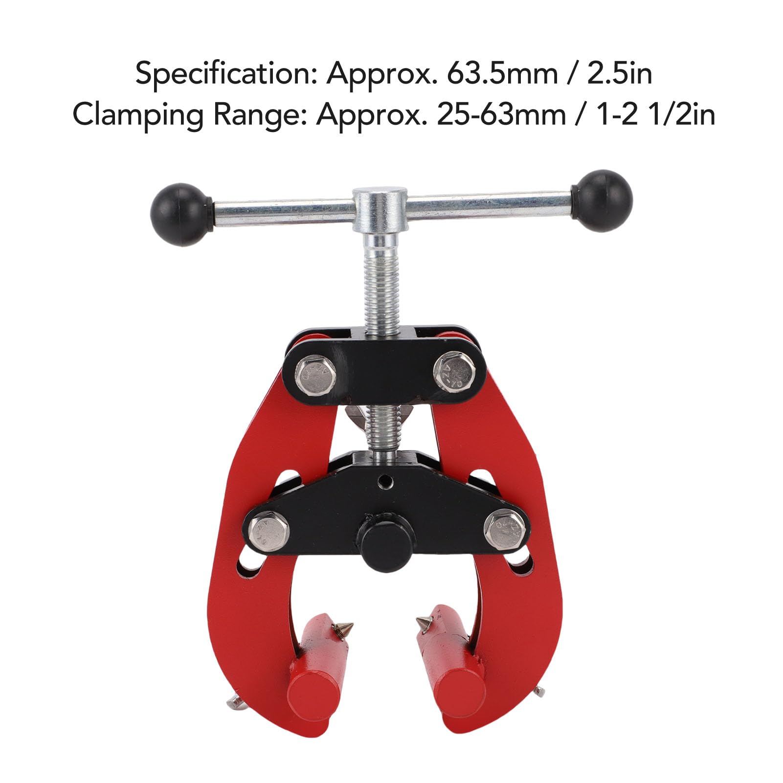 VBESTLIFE Collier de Serrage de 2 à 6 Pouces, Outil D'alignement de Tuyaux en Acier au Carbone avec Vis à Action Rapide pour la Tuyauterie et le Soudage Industriels