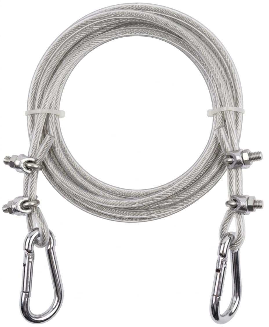 AMOXAYO CREATION 10 Meter PVC Coated Steel Clothesline Wire (4mm