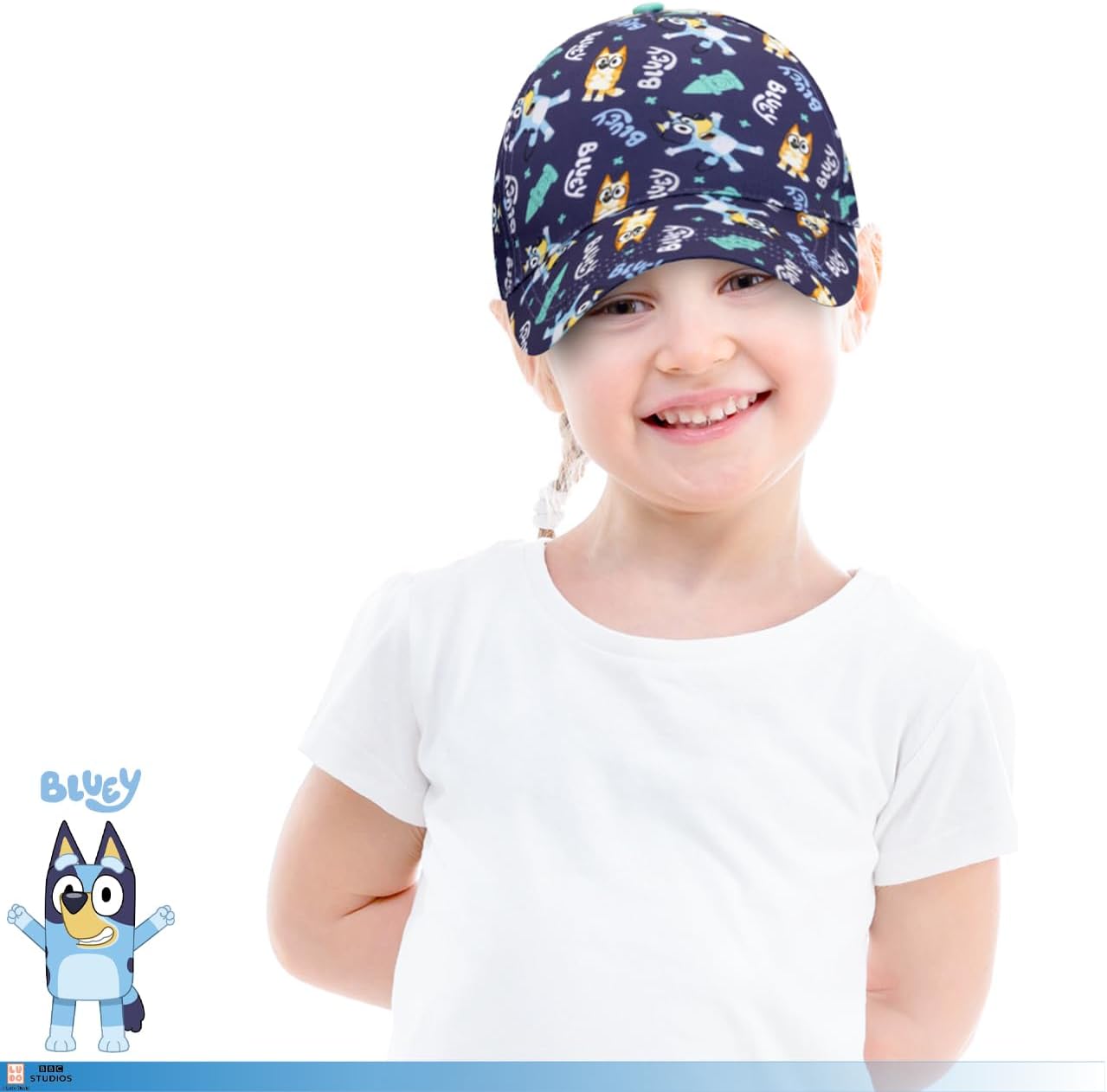 Bluey Hat Toddler Baseball Cap – Cute Hat for Kids, Adjustable Toddler Ball Cap, Bingo, Bandit - Image 3