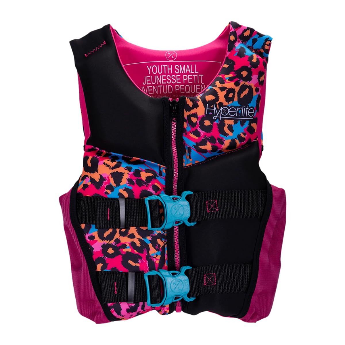 Hyperlite Indy CGA Girls Wakeboard Vest Pink/Black Sz S (50-90Lbs)