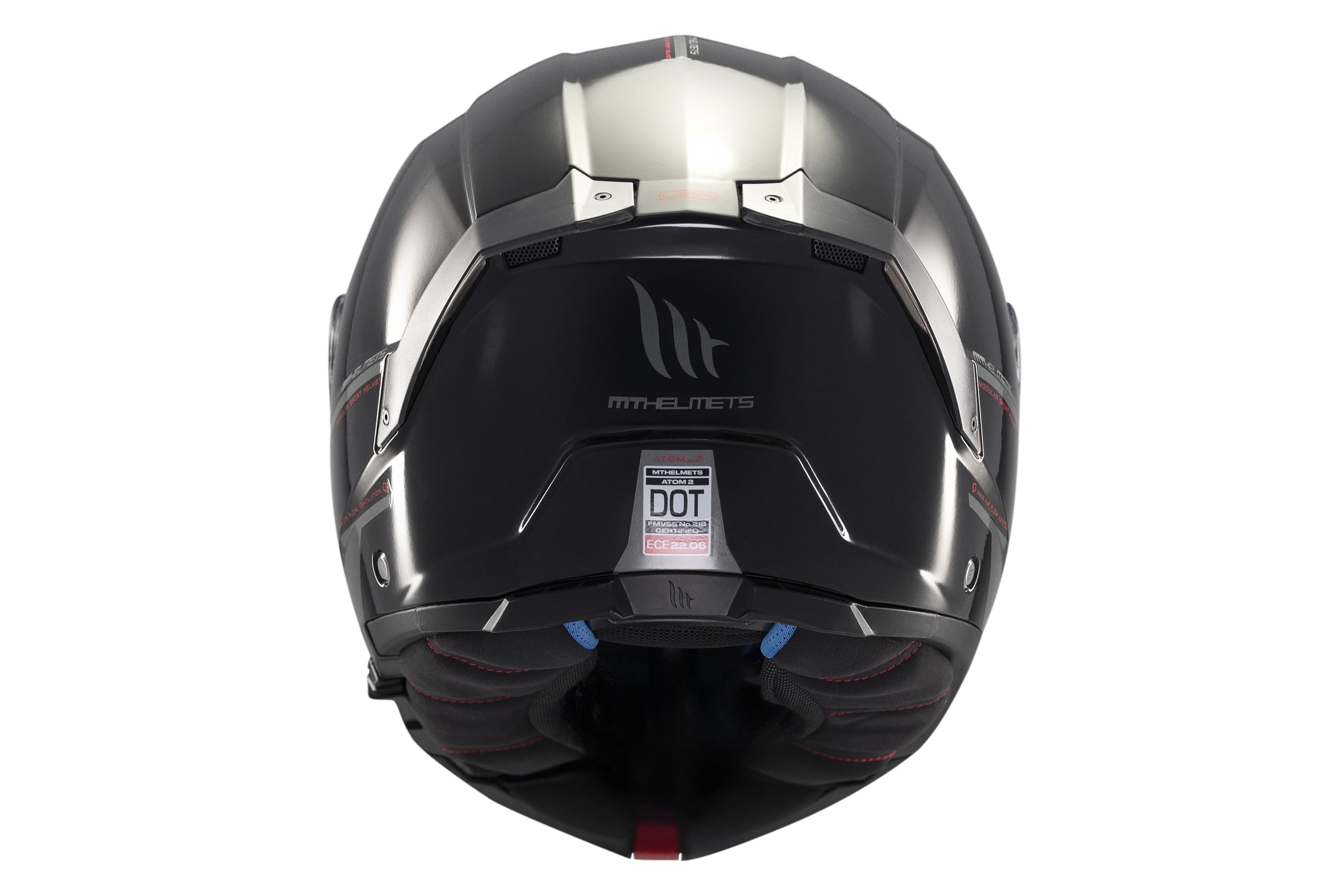 MT Helmets Atom 2 SV, Casco moto Modular Flip-Up, Visor Solar Retráctil, Interior Lavable, Preparado Intercomunicador UCS, Bloqueo frontal, Visor con posición Ventilación, Homologado ECE 22.06 & DOT